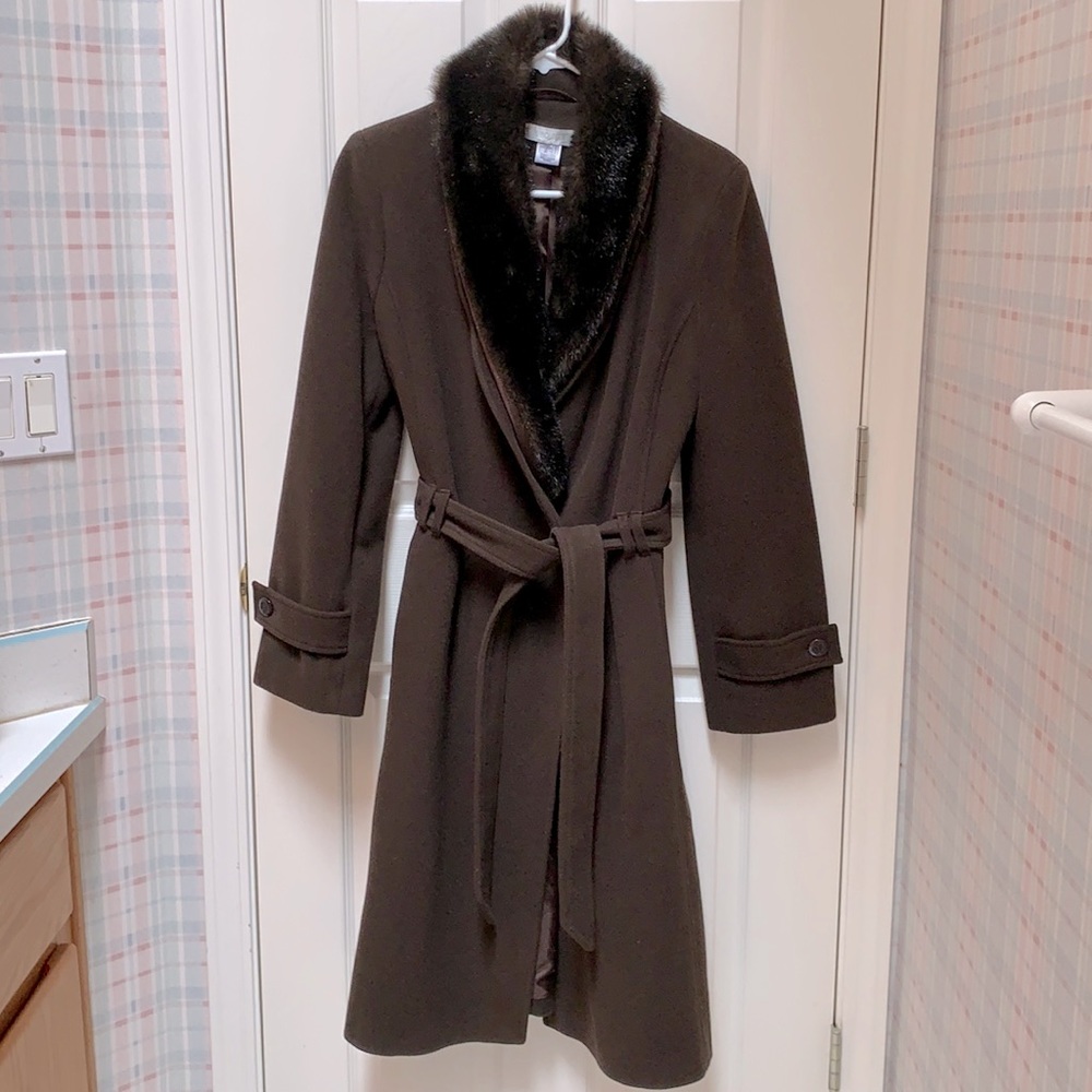 Brown La Boutique Wool Coat